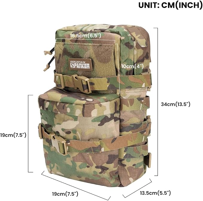 EXCELLENT ELITE SPANKER Tactical MOLLE Hydration Backpack Water Bladder Carrier - Image 2