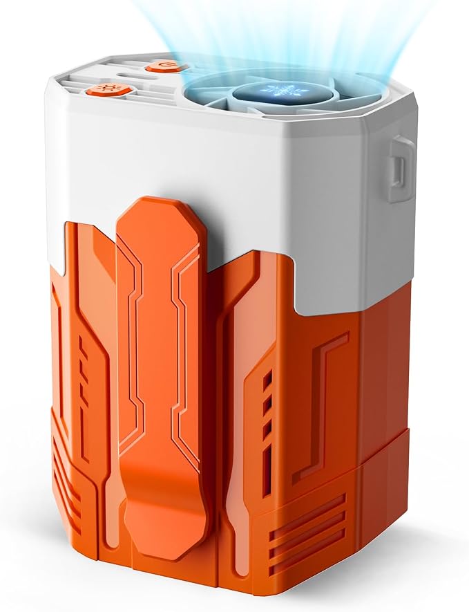 Portable Fan 4000mAh Rechargeable, 4 Speeds 13000RPM Strong Airflow, Personal by Unknown