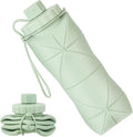 YCT Collapsible Silicone Travel Water Bottle 20oz, Reuseable Leakproof BPA Free by YCT