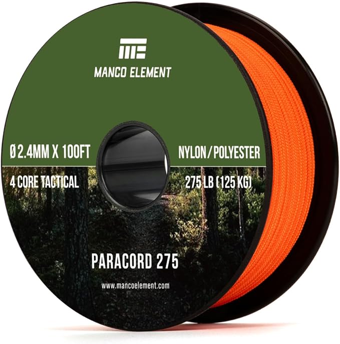 2.4mm Paracord 275LBS 100FT Rope Cord by Unknown