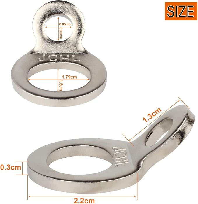 Stainless Steel Tie-Down Anchors Hooks Multi-Purpose Dirt Bike Tie Down Strap - Image 2