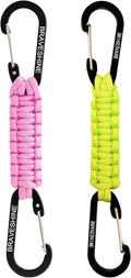 BRAVESHINE Paracord Keychain Carabiner Clip, D Ring Lanyard Hanger Stroller Hook by BRAVESHINE