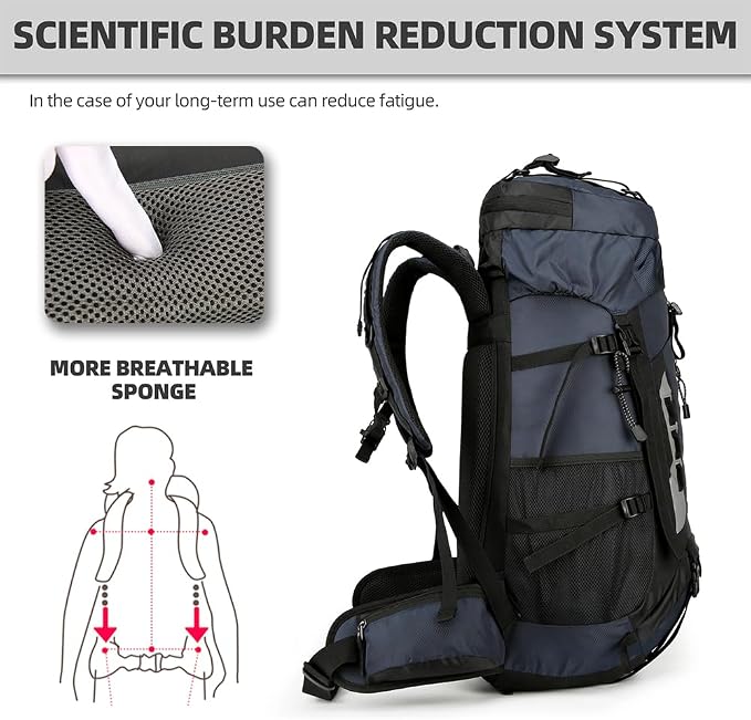 King'sGuard 60L Hiking Backpack - Image 2