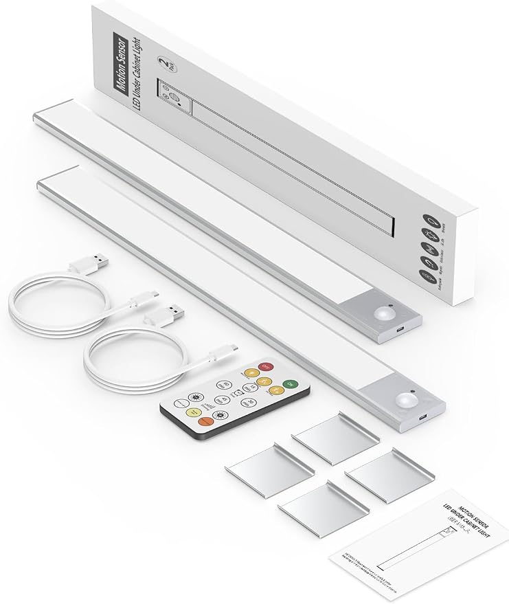 16" Ultra-Thin Under Cabinet Lighting Wireless, Aluminum Alloy Under Counter - Image 7