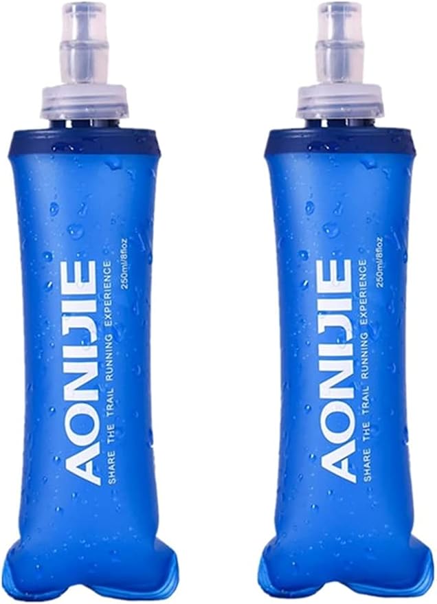 AONIJIE 250ML/350ML/500ML/600ML Portable TPU Soft Water Bottle Folding Soft by AONIJIE