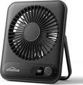 WHATOOK Small Desk Fan Personal Fans: 5000mah 25 Hours Battery Office Quiet by FashionCaring-MakeitYours