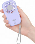 WHATOOK Handheld Mini Fan Small Personal Portable Speed USB Rechargeable by FashionCaring-MakeitYours
