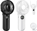Portable Fan, Handheld Fans 2-Pack, 180° Foldable Hand Held Fan by XIGMER