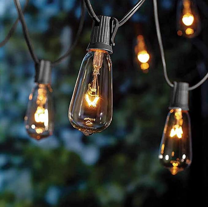 10Ft Outdoor String Lights Waterproof, Hanging Patio Lights by Goothy