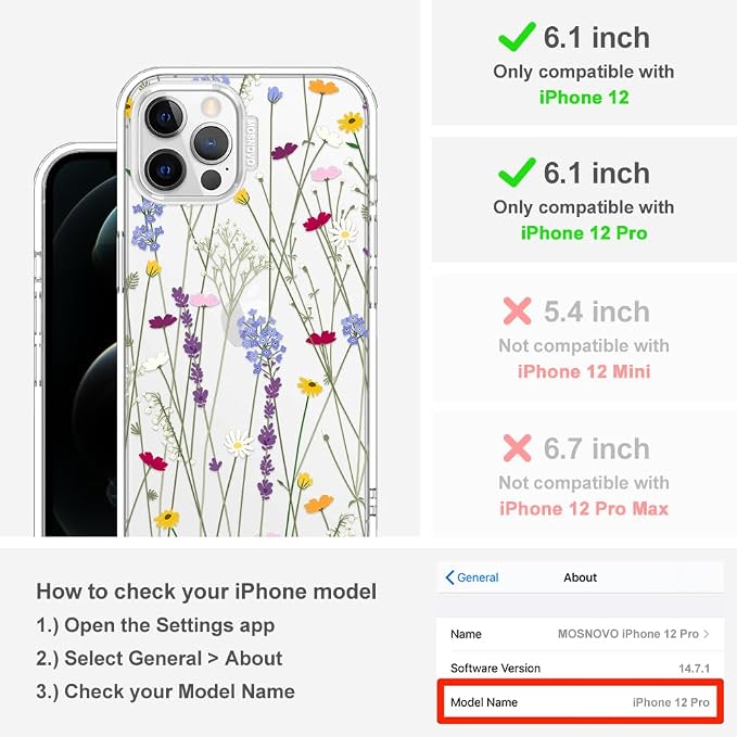 MOSNOVO Case for iPhone 12 & iPhone 12 Pro - Image 2