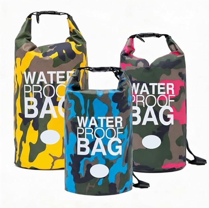 Waterproof Backpack Roll Top Dry Bag Set of 3 – PVC Dry Bags Waterproof by Unknown