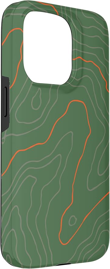 Backcountry Topo Guide Orange Lines Topographical Map Case - Image 3