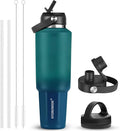HYDROWION 40 oz Insulated Water Bottle, Car Water Bottle Holder by HYDROWION