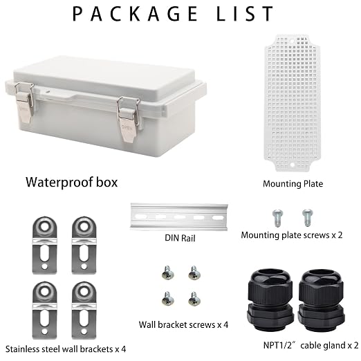 Outdoor Waterproof Electrical Box Junction Box Weatherproof IP67 ABS Plastic - Image 4