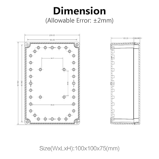 LeMotech Junction Box IP67 Waterproof Dustproof Electrical Box Project Box DIY - Image 6