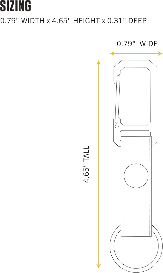 Carhartt Unisex Adult Durable Metal Key Keeper, Belt Loop Key Ring Holder - Image 5