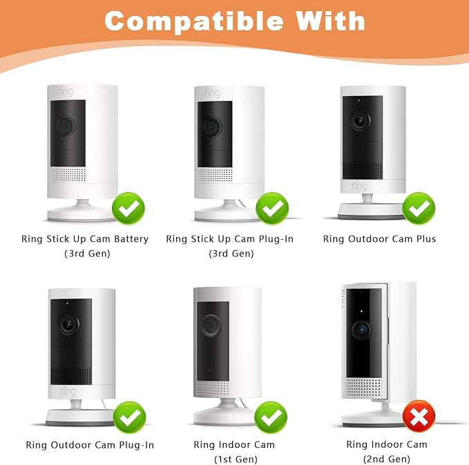 2Pack Ring Camera Wall Mount, Compatible - Image 2
