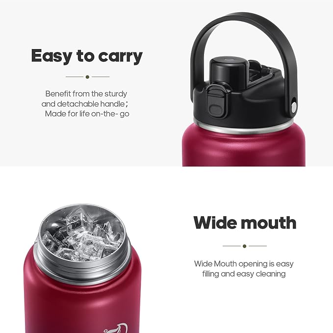 64oz Half Gallon Insulated Water Bottle - Image 6