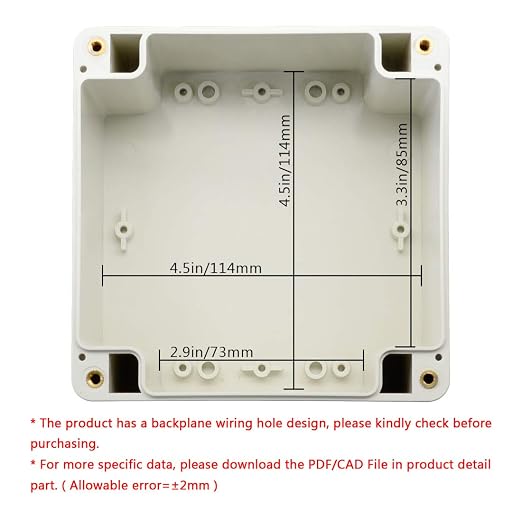 LeMotech ABS Plastic Junction Box Dustproof Waterproof IP65 Electrical - Image 5