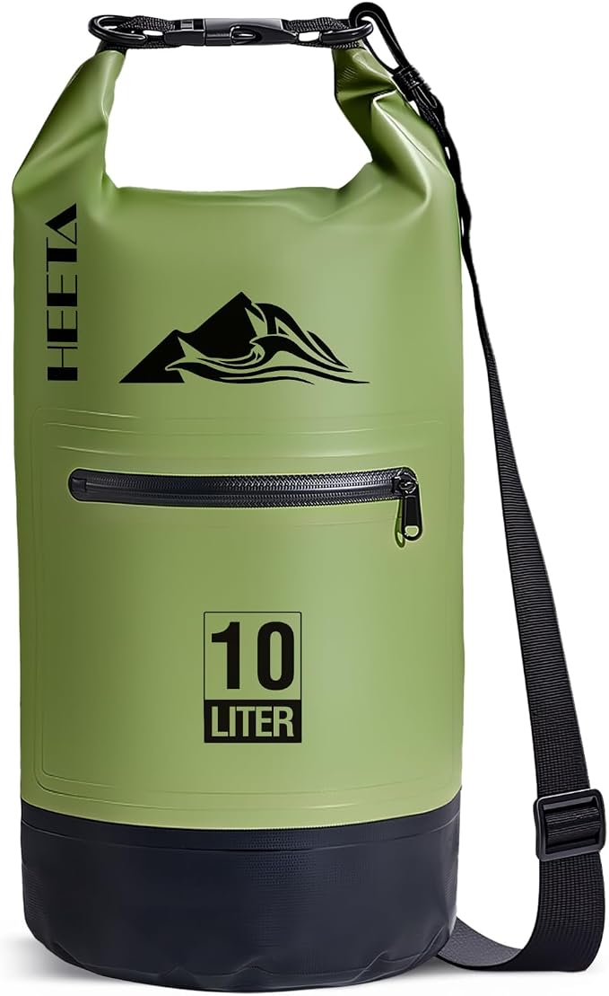 HEETA Waterproof Dry Bag with Front Zippered Pocket by HEETA