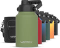 WATERSY Half Gallon Water Bottle Insulated, BPA Free&Leak Proof, 64oz Stainless by Watersy