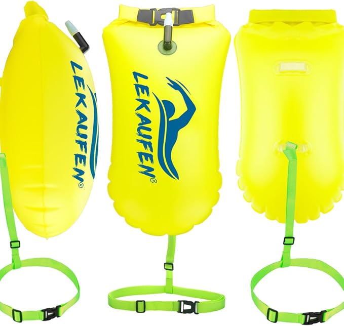 Swim Buoy for Open Water, 20L Swim Safety Float Waterproof Dry Bag for Swimmers - Image 4