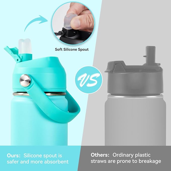 Fijinhom 18oz Insulated Stainless Steel Water Bottle, Wide Mouth Double Wall - Image 6