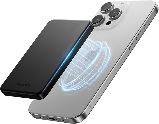 ULiXWH 10, 000mAh for MagSafe Power Bank Ultra Slim, Magnetic Wireless Charger by ULiXWH
