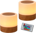 Nursery Night Light for Kids, USB Rechargeable Small Desk Lamp, 13 RGB Colors & by Unknown