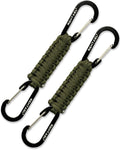 Paracord Braided Carabiner Keychain Lanyard Strap, Hanger Stroller Hook w/2 by REHTAEL