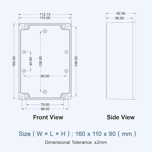 LeMotech Electrical Box Clear Cover Project Box IP65 Waterproof Junction Box - Image 8
