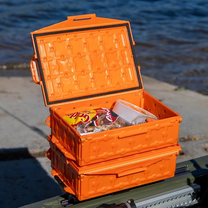 YakAttack TracPak Combo Kit – Orange | 2 Stackable Storage Boxes + Quick - Image 8