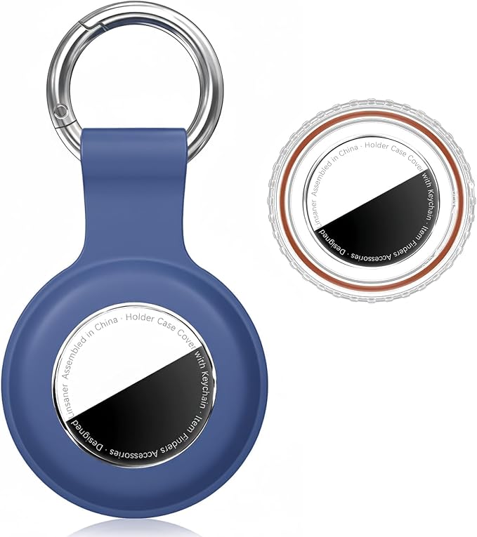 Linsaner Waterproof for AirTag 2nd Gen & 1st Gen Holder Case Keychain for Air by Linsaner