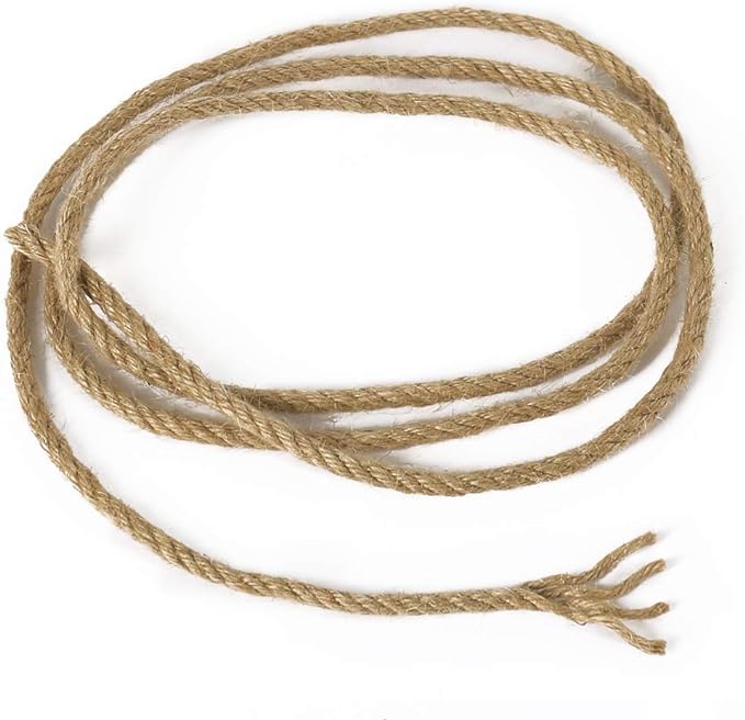 Tenn Well 5mm Jute Rope, 100 Feet 4Ply Twisted Heavy Duty and Thick Twine Rope - Image 4