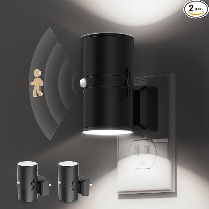 L LOHAS LED Motion Sensor Night Light, Bright Nightlight, 5000K Daylight White by LLOHASLED