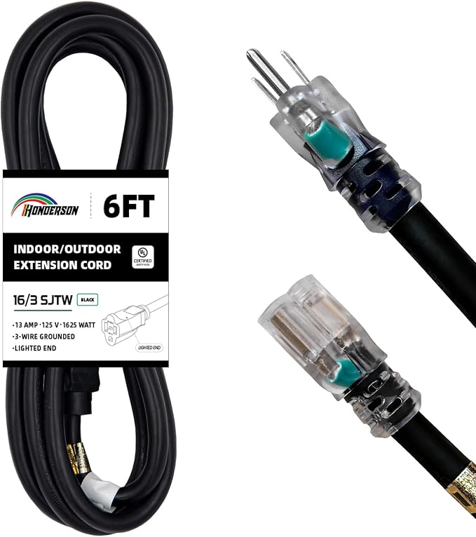 Indoor Outdoor Extension Cord Weatherproof by HONDERSON