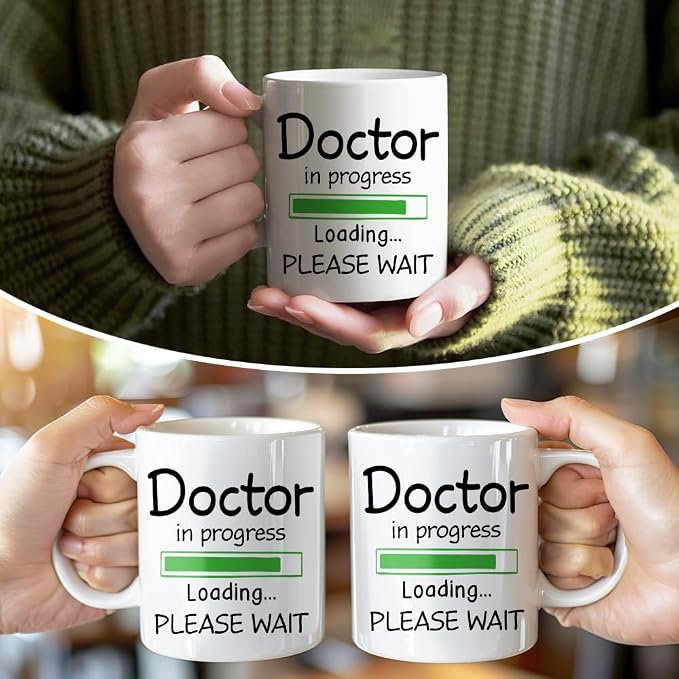 RZHV Doctor In Progress, Please Wait Coffee Mug, Funny Phd Student Mug - Image 5