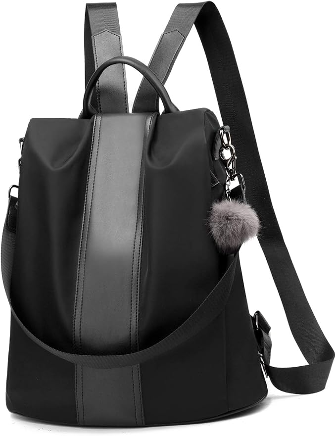 PINCNEL Women Backpack Purse Waterproof Nylon Anti-theft Rucksack Lightweight by PINCNEL