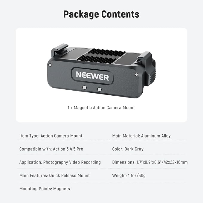 NEEWER Upgraded Magnetic Mount Adapter Compatible - Image 8