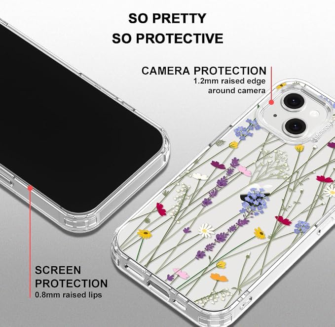 MOSNOVO for iPhone 13/14 Case | Military Grade 6.6ft Drop Tested | Clear - Image 5