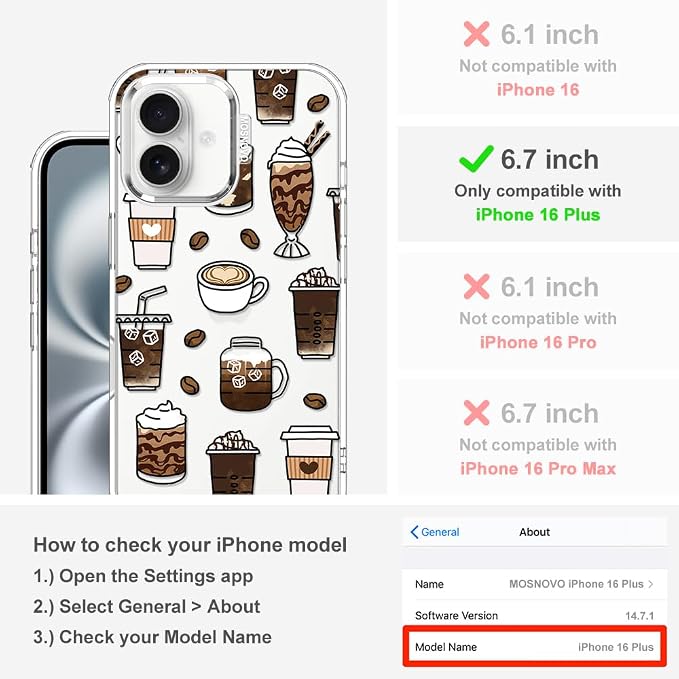 MOSNOVO Case for iPhone 16 Plus - Image 2