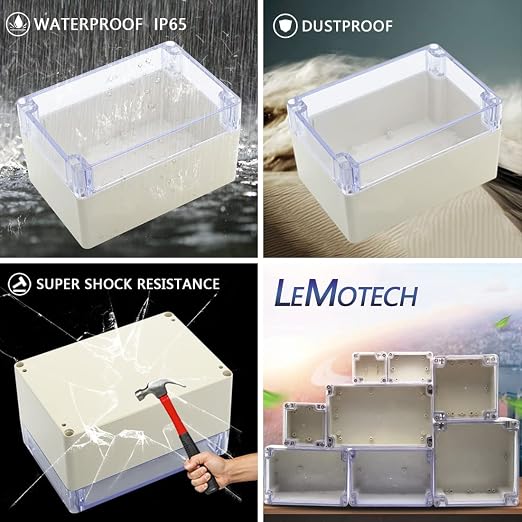 LeMotech ABS Plastic Junction Box Dustproof Waterproof IP65 Electrical - Image 7