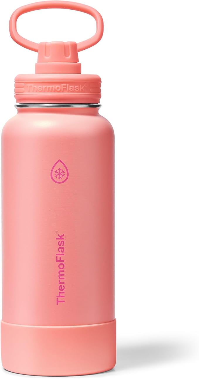 ThermoFlask 32 oz Double Wall Vacuum Insulated Stainless Steel Water Bottle by ThermoFlask