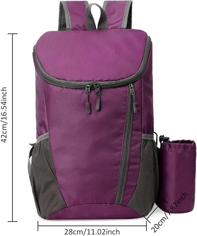 Portable Foldable Backpack Folding Mountaineering Bag, Ultralight Outdoor - Image 2