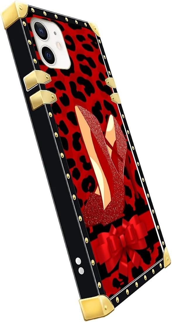 Compatible with iPhone 11 Case, Elegant High Heels Luxury Golden Decoration - Image 4