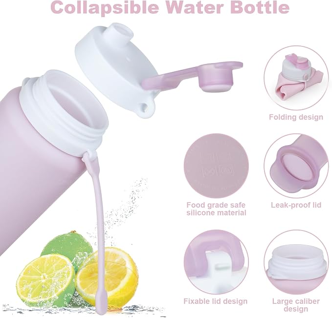 PLTCAT Collapsible Foldable BPA Free Reusable Lightweight Leak-Proof Travel - Image 5