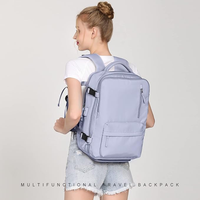 WONHOX Large Travel Backpack Carry on Flight Approved Laptop Work Business - Image 6