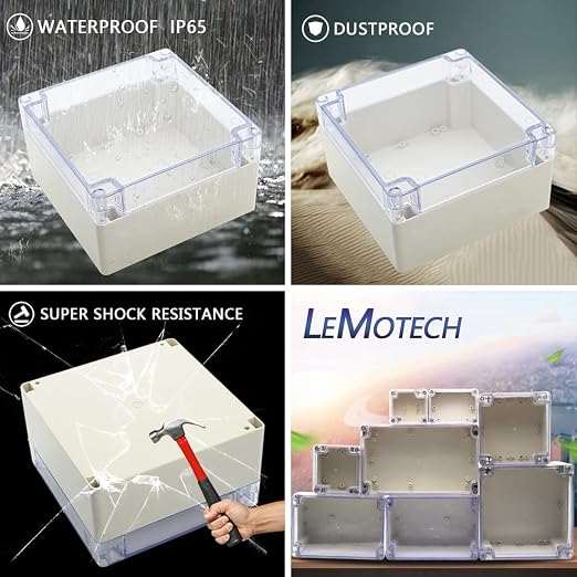 LeMotech ABS Plastic Junction Box Dustproof Waterproof IP65 Electrical - Image 7