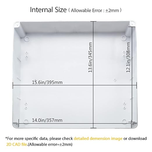 LeMotech Junction Box, Electrical Box IP65 Water Resistant Dustproof ABS - Image 3