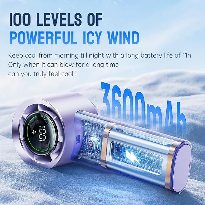MUXNW Mini Turbo Jet Fan: Portable Small Pocket Handheld Personal Rechargeable - Image 6